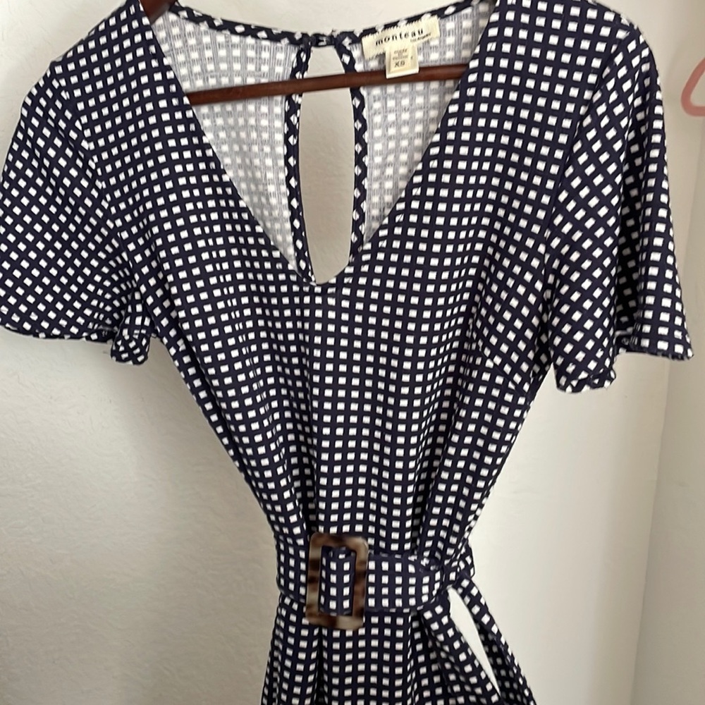 Monteau Gingham jumpsuit